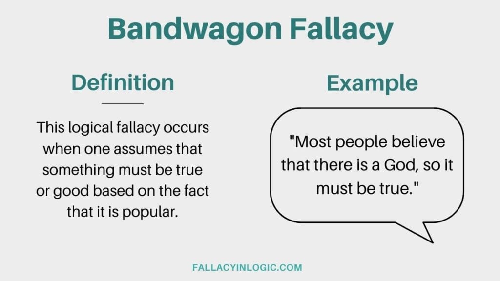 Bandwagon Fallacy Why the Majority Isn't Necessarily Right Fallacy