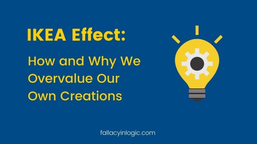 IKEA Effect How and Why We Overvalue Our Own Creations Fallacy In Logic